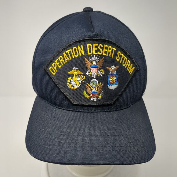 Operation Desert Storm Snapback Hat Blue OS Adjustable Embroidered Northstar - Picture 2 of 8